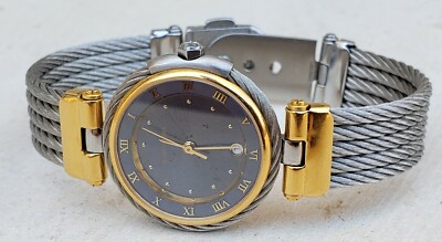 PHILIPPE CHARRIOL CABLE 2 TONE QUARTZ LADIES 27MM WATCH | eBay
