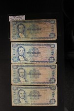 1987, 91, 92, & 94 Jamaica $10 4 Well Circulated Notes