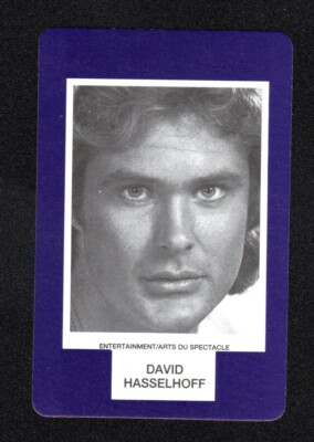 David Hasselhoff Actor Singer 1993 Face To Face Game Card Canadian Issue