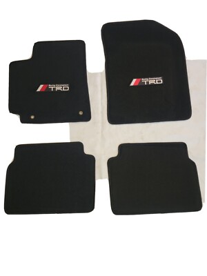 FIT FOR 2009 - 2013 TOYOTA COROLLA BLACK  FLOOR MATS W/EMBLEM-H