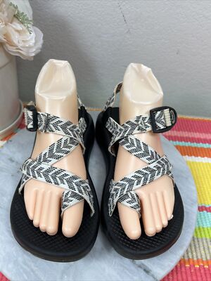 Chaco Z/2 Classic Sport Hiking White Arrows Strappy Sandals