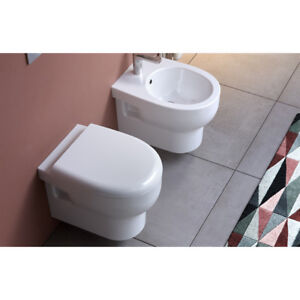 Vaso Wc Bagno Sospeso Smarty 2 0 Senza Brida In Ceramica Bianco Ebay