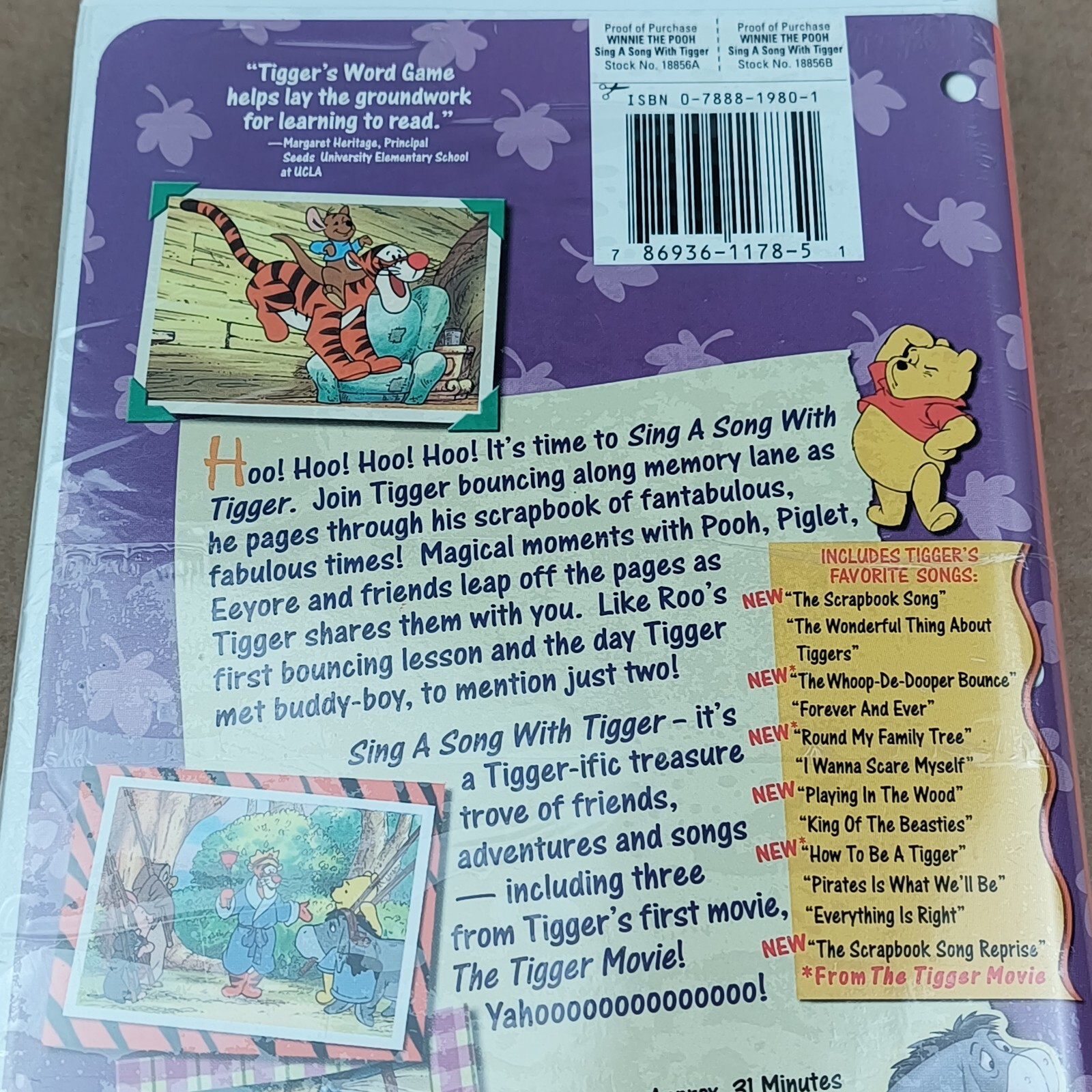 Winnie The Pooh Sing A Song With Tigger Vhs Winnie the Pooh - Sing a Song with Tigger (VHS, 2000) for sale online