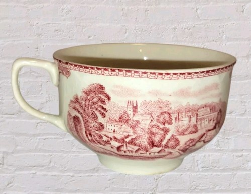 Vtg Johnson Brothers Red Old Britain Castles China Cup & Saucer England Made - Picture 4 of 11