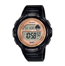 New Casio Women LWS1200H-1AV Lap Memory Alarm Light Chrono WR Digital Watch