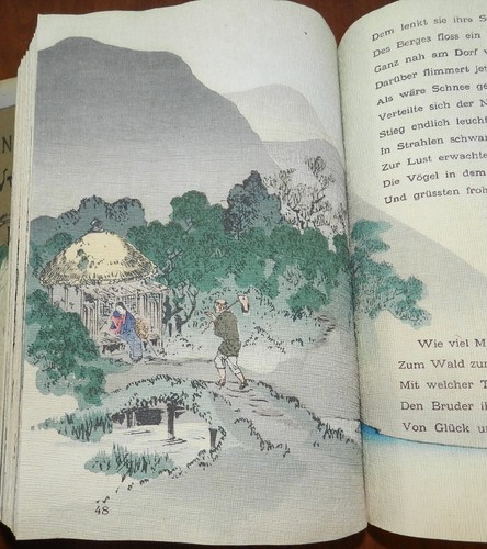 Japanese Woodcut Illustd Block Book. Japanische Dichtungen, Weissaster, In Case - Imagen 12 de 13