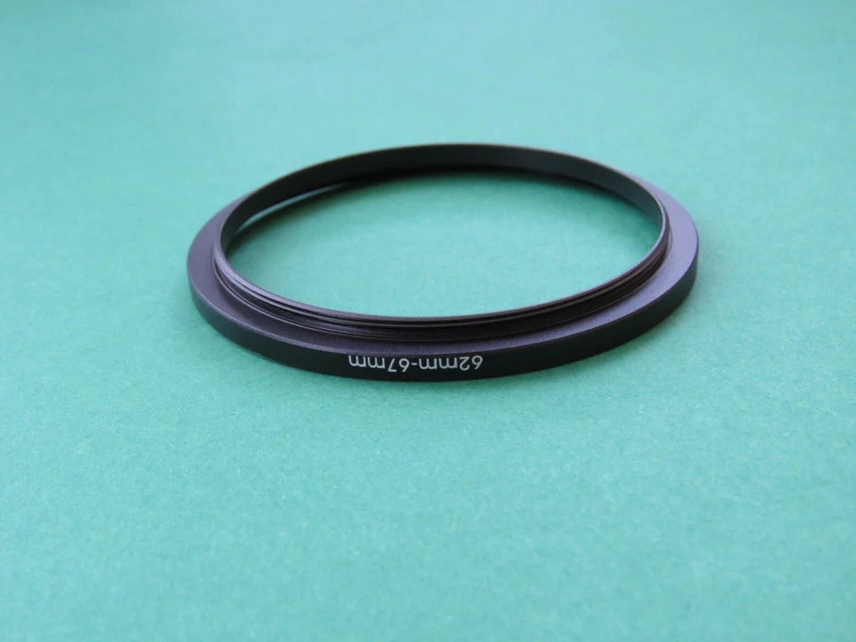 62mm to 67mm Stepping Step Up Male-Female Filter Ring Adapter 62mm-67mm - Image 2 of 2