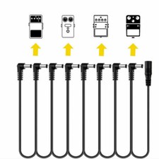 8 Way Daisy Chain Cable For Electric Guitar Effect Pedal Power Supply Adapter 9V