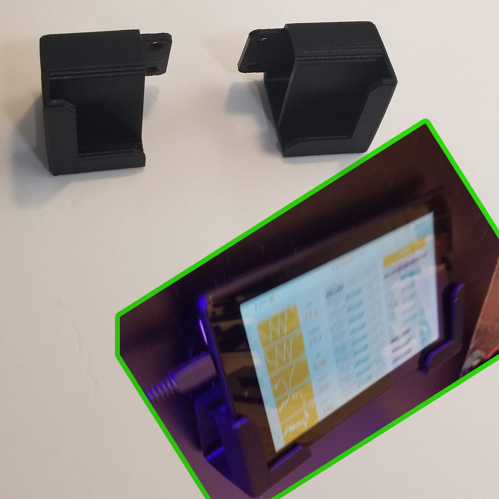 Kindle Fire Angled Mounting Brackets - 3D printed - Many Colors-image