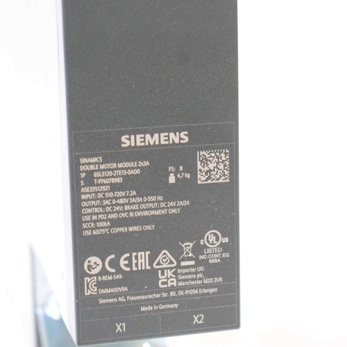 Siemens SINAMICS S120 Double Motor Module 3A/3A 6SL3120-2TE13-0AD0 -unused- - Bild 2 von 5