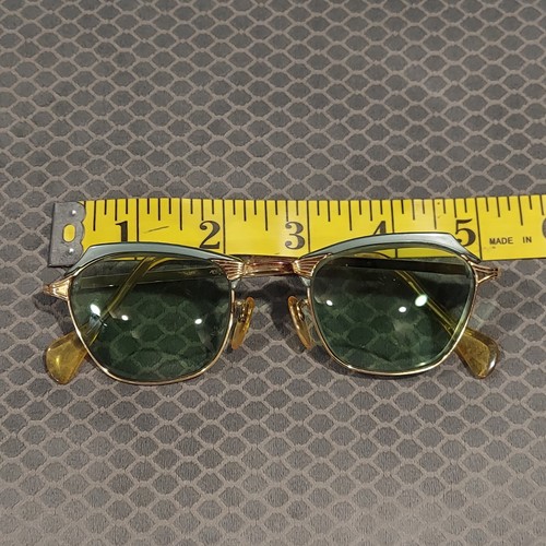 American Optical Browline 1/10 12K GF Sonnenbrille Brillenrahmen 5 1/2 Zoll Vintage - Bild 9 von 12