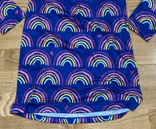Girl's Hatley Navy Nightgown w/Rainbows & Puppies size 6 GUC - Picture 3 of 3