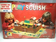 Play Sguish Vintage Fort Sioux Western Playset Toy Build and Paint New