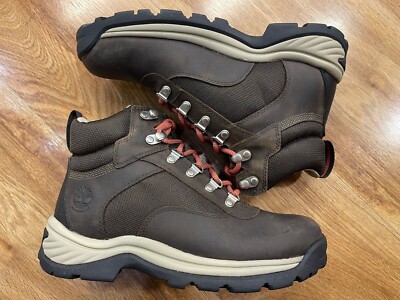 TIMBERLAND WOMEN'S WHITE LEDGE WATERPROOF MID HIKER DK BROWN FULL GRAIN  A2M2R