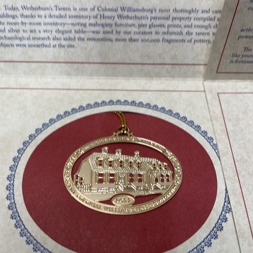 Colonial Williamsburg Foundation Christmas Ornaments 2011 2012 2014 Buildings - Picture 2 of 10