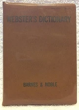 Vintage Webster Webster's Dictionary 1962 ~ No. D5 ~ Barnes & Noble ~ Rare ~ 