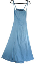 NEW, Reformation Starfruit Linen Dress in Blue SZ 8 #RF252