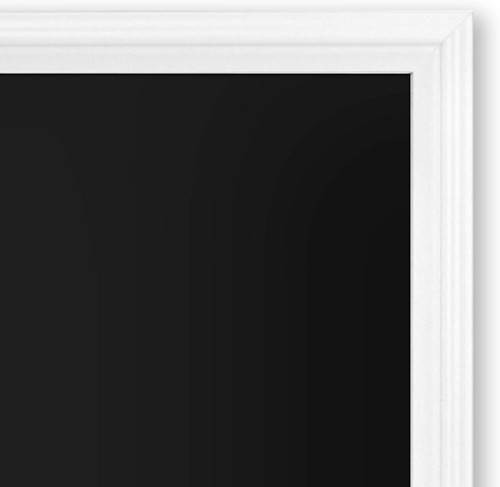 Magnetic Chalkboard, 30"x20", White Wood Style Frame, Premium Matte Surface - Picture 17 of 21