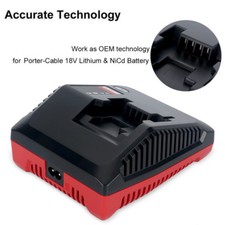 for PORTER-CABLE 18V Slider Li-ion Ni-CD/MH Battery PCXMVC Charger for PC18B/BLX