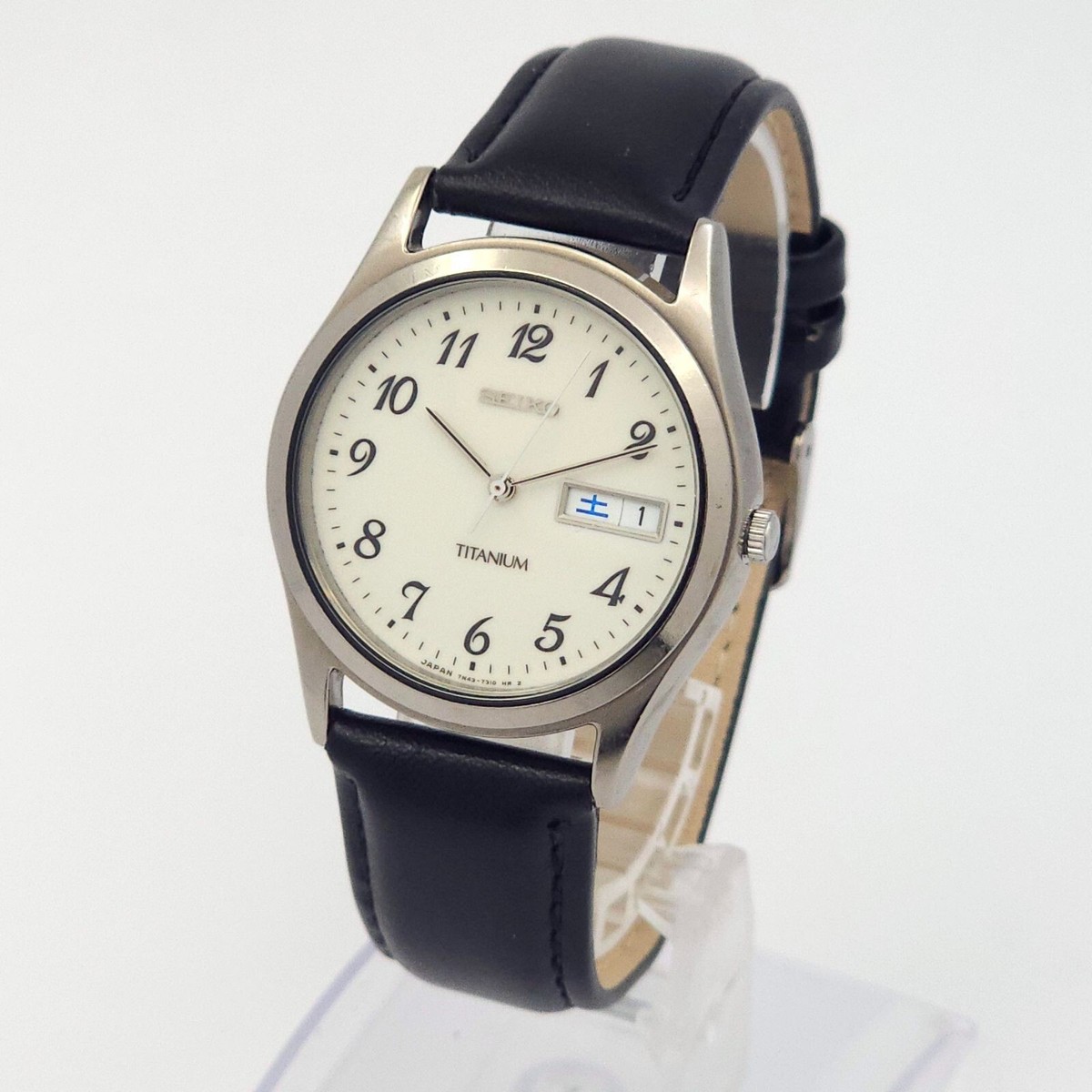 SEIKO セイコー TITANIUM 7N43-9090 クォーツ 腕時計 Seiko Quartz Titanium 7N43-9090 Full Luminous Dial (1600) | eBay