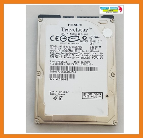 Hitachi Festplatte 100GB 5400RPM 2.5" HDD SATA HTS541010G9SA00 / 0A50673