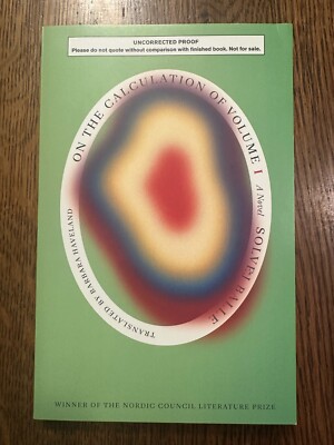 ARC On the Calculation of Volume Book I by Solvej Balle (2024, Paperback) PROOF