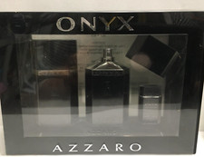 Onyx for Men by Azzaro Set of 3 1.7 EDT  1.7 aftershave 0.25 EDT NIB Men