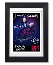 Image of KILLING EVE CAST SIGNED POSTER BBC TV SERIES SEASON 2 PRINT PHOTO AUTOGRAPH GIFT