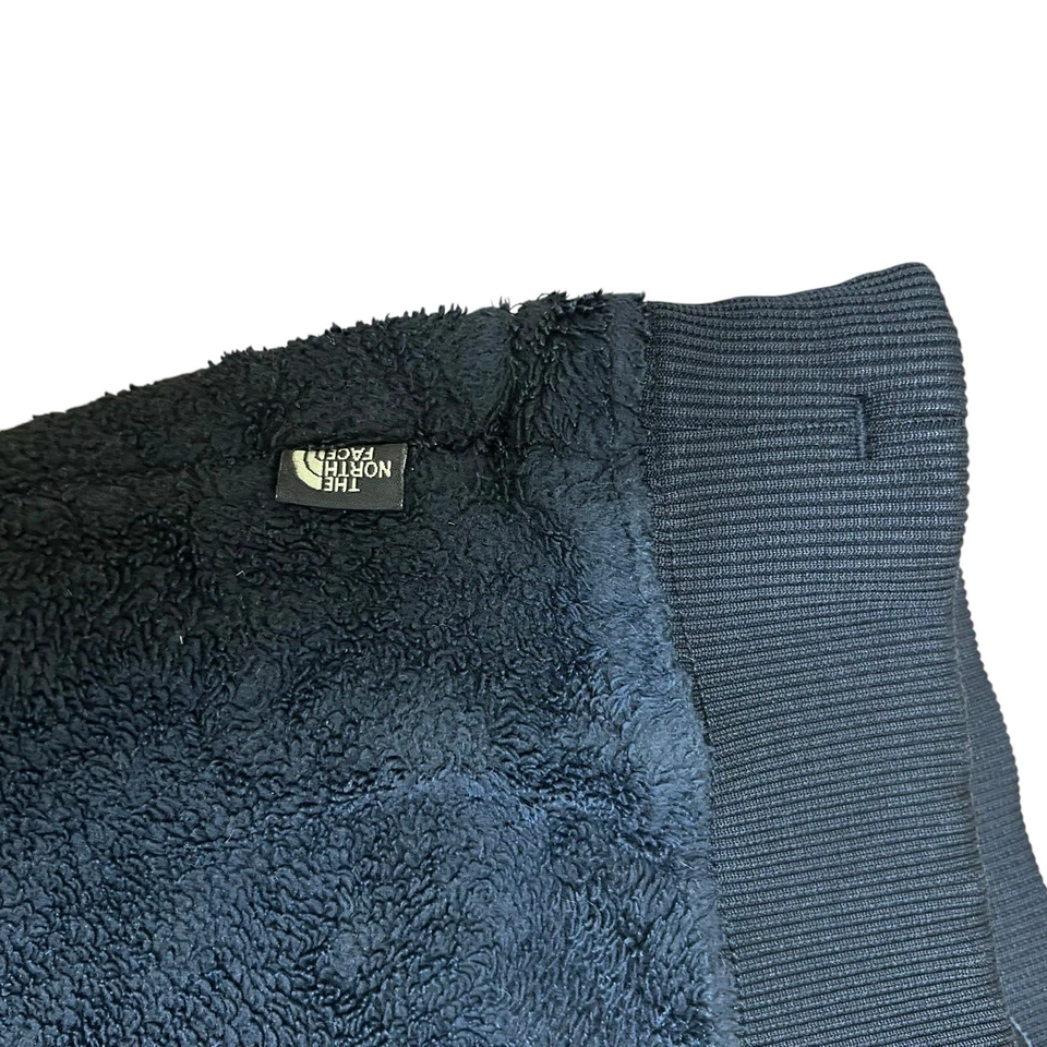 The North Face Pants Women S Black Polartec Classic Fleece Low Rise Wide Leg - Image 3 of 4