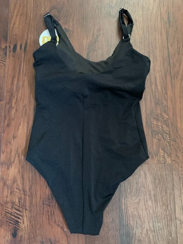 DOB Damen One Piece schwarzer Badeanzug Body Größe S neu mit Etikett - Bild 3 von 4