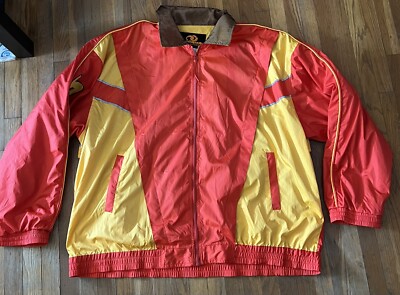 VINTAGE Kansas City Chiefs Windbreaker Jacket Embroidered NFL Unique Sz. XXL