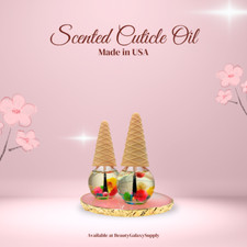 0.42oz Scented Cuticle Oil Infused With Real Flowers pack of 2 -Made in USA