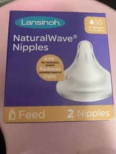 Lansinoh NaturalWave slow Flow Nipples (2 ct)