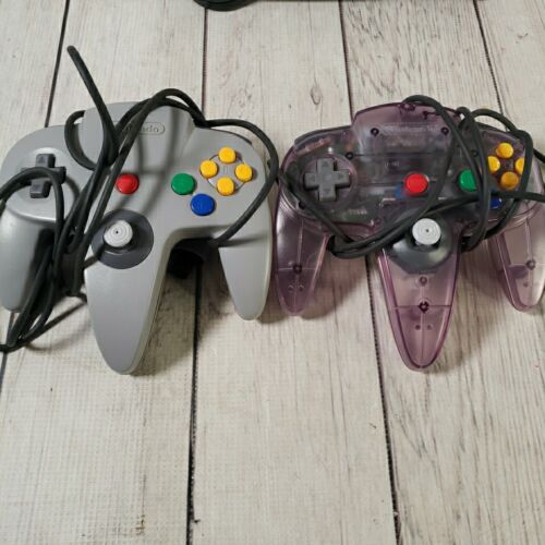 Nintendo 64 N64 Original System Console With 2 Original Controllers Tested Works - Picture 2 of 9