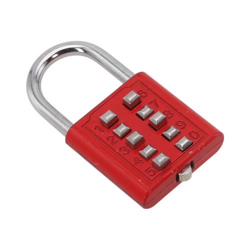 Candado combinado de 10 dígitos Keep Your Valuables Secure para puertas de hierro - Imagen 35 de 38