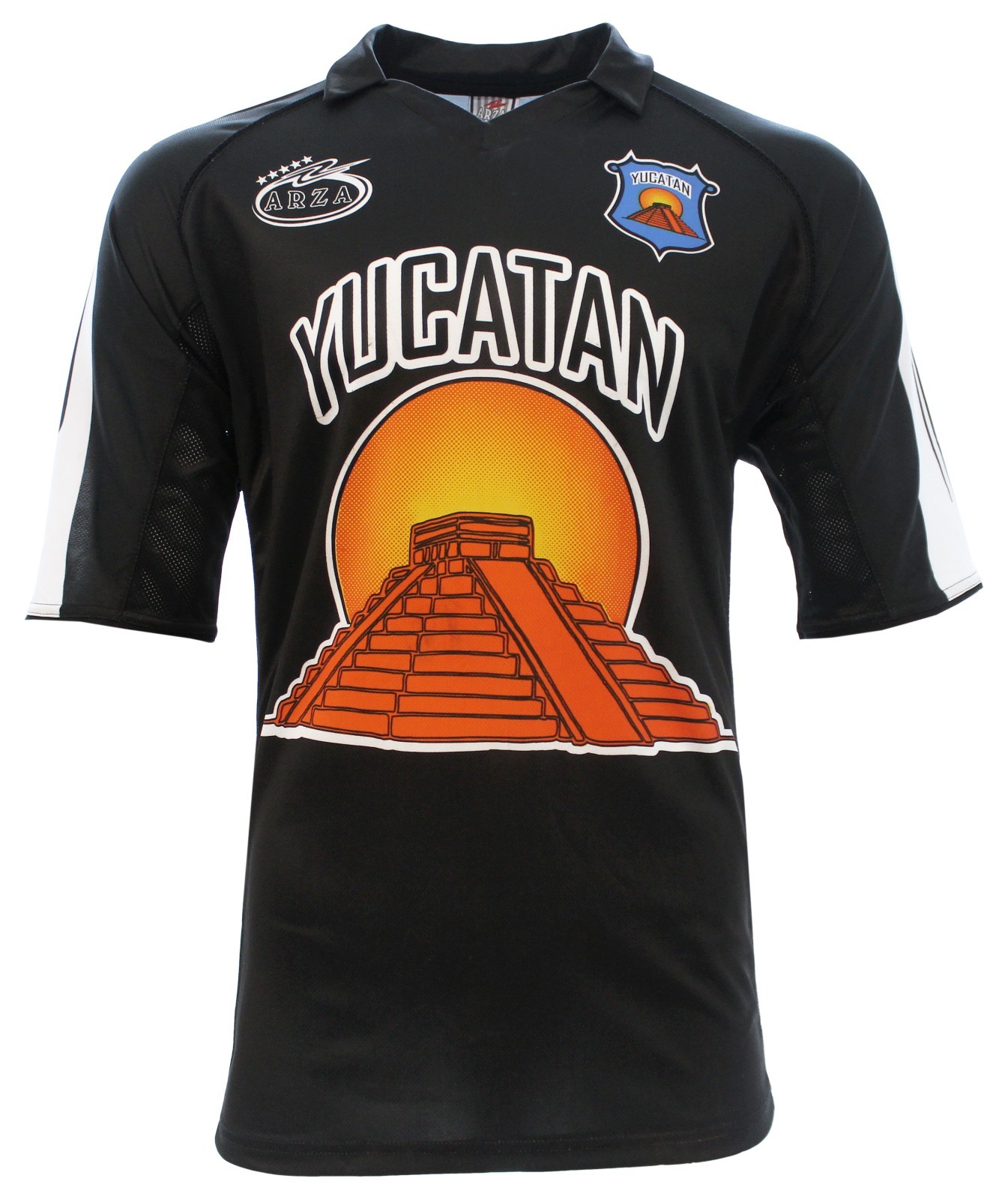Yucatan Mexico Soccer Jersey Men's Fan Apparel Football Shirt Black White
