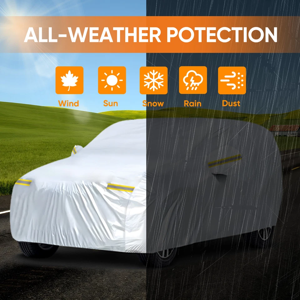 For FORD EXPLORER Full SUV Car Cover Waterproof Breathable Rain Dust UV Protect - Image 4 of 4
