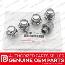 GENUINE Toyota Lexus Factory OEM Chrome Wheel Lug Nut NEW 90084-94001 [SET OF 5]
