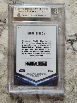 Giancarlo Esposito SIGNED Moff GIDEON TRADING CARD STAR WARS