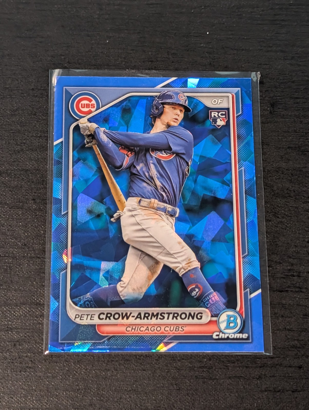 2024 Bowman Chrome Sapphire Pete Crow-Armstrong RC Rookie #45 Cubs