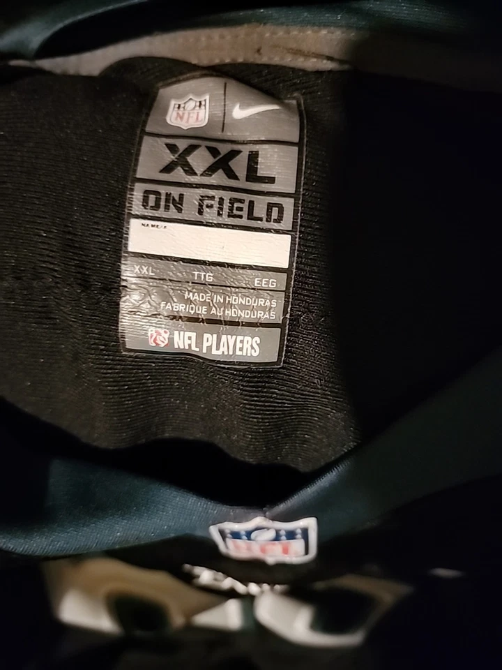 耐克 On Field 费城鹰 LeSean McCoy # 25 成人黑色球衣 - XXLarge — 第 4/4 张图片