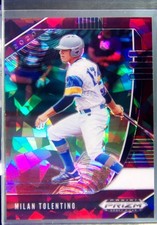 2020 Prizm Draft Picks Milan Tolentino Burgundy Cracked Ice Prizm /23 #PDP124