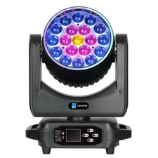 19x15W LED Moving Head Light RGBW Zoom Beam Stage Wash Lighting DJ Party Bar