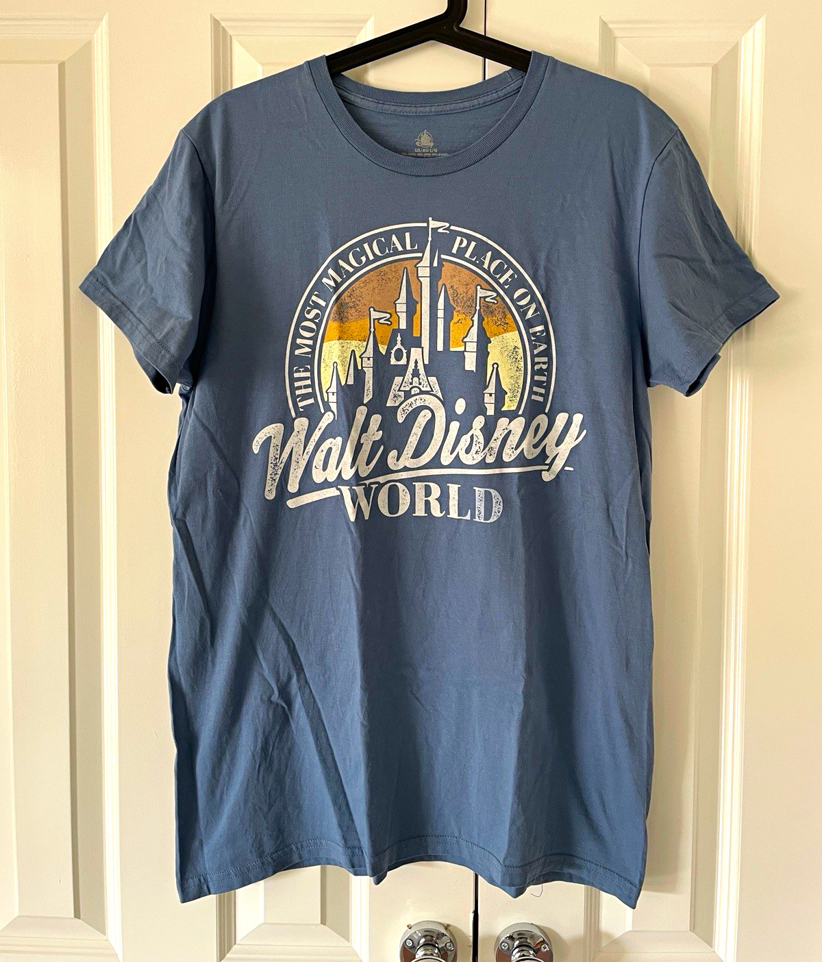 Official Walt Disney World Retro Graphic T-Shirt - Blue - Size L