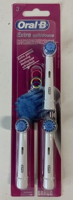 Oral-B Sensitive Gum Care 3 Replacement Brush Heads Brand New Factory Sealed