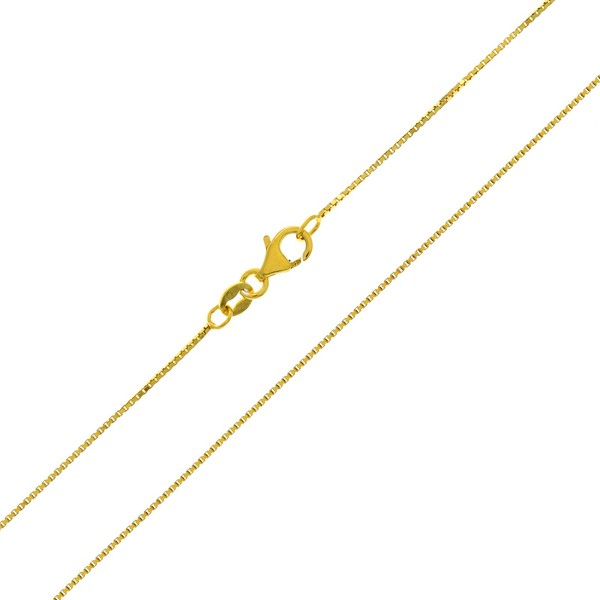 Cavill Halskette Vergoldet 925 Sterling Silber Veneziakette 50 Cm Damen Schmuck-image