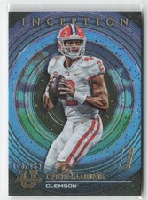 Cade Klubnik 2022-23 Bowman University Inception Aqua Foil #/199 #5 Clemson