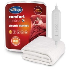 Comfort Control Electric Heated Blanket Double Bed Underblanket By Silent night 