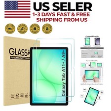 Scratch Resistant 9H Tempered Glass for Galaxy Tab A11 Plus / A9 Plus 11 Inch