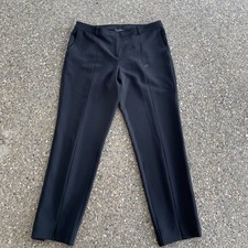 ST JOHN Caviar Women s Emma Pants Size 10 Black Slacks